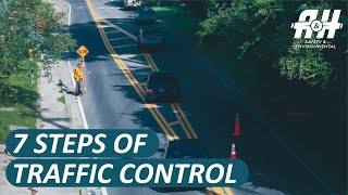 Construction Traffic Control  Top 7 Steps of Traffic Control  Roadside Construction Safety 2022 [upl. by Ahsieym]