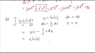 the antiderivative of ln x [upl. by Ayhtin]