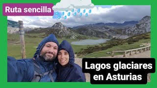 RUTA 📌 Lagos de Covadonga ASTURIAS ⛰️ ¡Con viento y lluvia 🌦️ Ruta circular y corta [upl. by Ydnil]