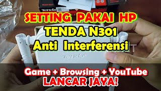 Setting TENDA N301 Sebagai Akses Point WiFi Hotspot Anti Interferensi [upl. by Lexine]