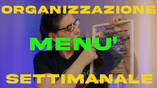 ORGANIZZAZIONE Come fare il menù settimanale organization aesthetic menu organizzazione [upl. by Eniamat239]