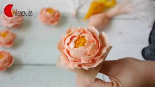 peony buttercream tutorial [upl. by Siuluj]