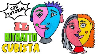 👨🏻‍🎨🎨 IL RITRATTO CUBISTA  Tutorial Disegnare un Volto come PICASSO cubismo ritratto picasso [upl. by Anairo]