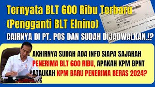 BLT 600 RIBU TERNYATA DICAIRKAN DI PT POS DAN DIJADWALKAN PENCAIRANNYA APAKAH KPM BPNT DAPAT BLT 600 [upl. by Naujal]