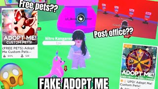 Playing FAKE adopt me games  2017 remake  custom pets LunarXnoodles [upl. by Aufmann888]