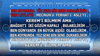 BAĞDAT ♫ KARAOKE with buzuki [upl. by Marabelle501]