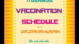 Vaccination schedule India [upl. by Eduino897]