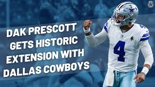 Dak Prescott Dallas Cowboys Reach History Deal 4Year Extension Worth 240M  Blogging The Boys [upl. by Niwroc397]