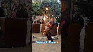 Irish Fire Juggler Stuns with Incredible Flame Tricks🔥 FireJuggling FlameShow JugglingTricks uk [upl. by Olia]