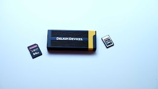 Delkin Devices DDREADER58 CFexpress Type A and SD UHSII USB 32 Memory card reader [upl. by Erdda]