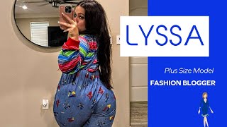 Plus Size Model Lyssa  Fashion Blogger Only fans creator [upl. by Nodle]