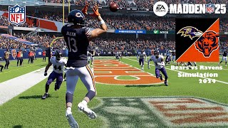 Madden 25 Chicago Bears vs Baltimore Ravens Simulation Game 2024 Full 15 Minute Quarters Game Play [upl. by Toffic579]