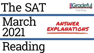 SAT March 2021 QAS Reading Section 1 Answer ExplanationsWalkthrough [upl. by Phelan275]