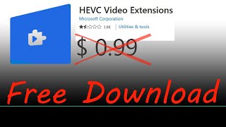 HEVC Codec Extension Download Free in Window 10 [upl. by Aztilem262]