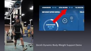 ZeroG Dynamic BodyWeight Support Demo [upl. by Nwahsaj]