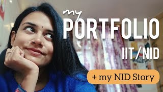 How to create a Portfolio for MDes Admission  IIT NID IDC  My NID Story [upl. by Eilahs]