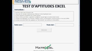 Évaluation des connaisancesdu logiciel Excel de Microsoft [upl. by Notsag270]