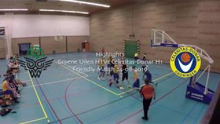 Highlights Friendly Match Groene Uilen H1 vs CeleritasDonar H1 [upl. by Grunenwald]