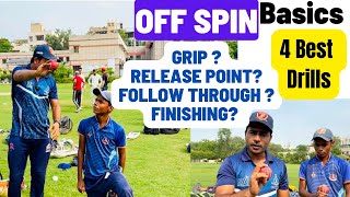 Off Spin Bowling Rotation Drill Release Point and Bowling Alignment Drill  Spin Bowling Coach [upl. by Atterual664]