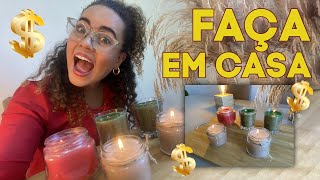 Velas Aromatizadas e Baratas Em Casa Como fazer velas aromáticas DIY [upl. by Capwell]