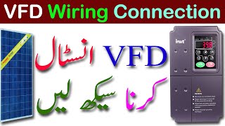 INVT vfd connection with motor INVT VFD installation guide VFD Complete Wiring  وی ایف ڈی کنیکشن [upl. by Syxela]