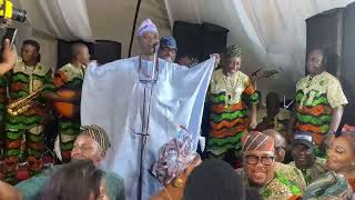 WASIU AYINDE ENTERTAINS OGOGO AND OTHERS AT ALHAJA MUJIDAT’S BURIAL CEREMONY [upl. by Annaili]