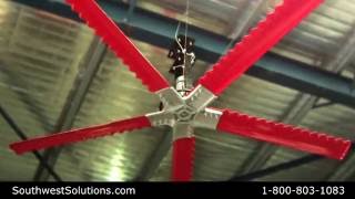 Most Energy Efficient High Velocity Low Speed Fan  Big Reversible HVLS Fans [upl. by Adnamal]