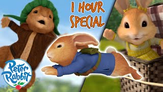 ​ Peter Rabbit  1 Hour BackToSchool Special ✨  Chases Escapes amp More  Cartoons for Kids [upl. by Cherye]