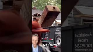 Chimney Demolition Oversight  Man News via drivesubstanceig fails trailer chimney demolition [upl. by Acemat26]