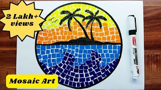 Paper Mosaic Art  Mosaic Art for Beginners Paper Mosaic art easy [upl. by Eiramlehcar195]