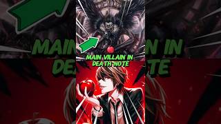 main villain in death note 💀deathnote kira lightyagami light ryuk shorts anime [upl. by Letniuq]