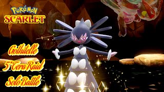 Pokémon Scarlet Gothitelle 5 Tera Raid Solo Battle vs Fighting Tera Noivern CLOSE CALL WIN [upl. by Kenwood]