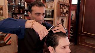 Classic Scissor Cut and Hair Care Advices by Master Barber Arthur Rubinoff [upl. by Gilus]