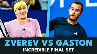 INCREDIBLE Final Set Alexander Zverev vs Hugo Gaston  Hamburg 2024 Highlights [upl. by Oidualc]