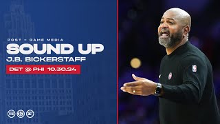 PostGame Press Conference JB Bickerstaff  Pistons  76ers  103024 [upl. by Dranek]