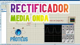 Como simular un RECTIFICADOR de media onda en proteus [upl. by Thorncombe985]