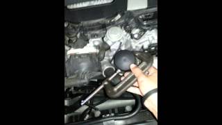 Easy way to remove Mercedes Benz oil filter cap [upl. by Adyl]