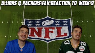 A Lions amp Packers Fan Reaction to NFL Week 9 [upl. by Oiludbo82]