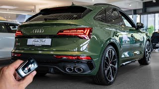 2023 Audi SQ5 Sportback TDI 341hp in District green metallic  Sound amp Visual Review [upl. by Mungo]