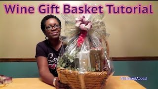 How to Make a Wine Gift Basket  DIY GIFTS [upl. by Hannahc]