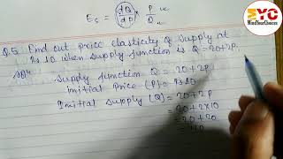 How To Find Price Elasticity of Supply  Economics Class 11 Chapter3  Elasticity of Demand amp Supply [upl. by Andryc]