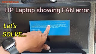 Laptop showing fan error and turning OFF  How to replace fan [upl. by Marius]