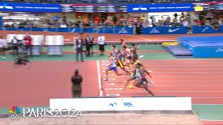 USAs Christian Coleman nails 60m dash in 651 to earn threepeat at Millrose Games  NBC Sports [upl. by Leeth]