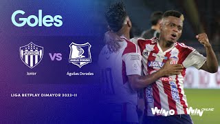 Junior vs Águilas Doradas goles  Liga BetPlay Dimayor 20232  Cuadrangulares  Fecha 3 [upl. by Nelleh]