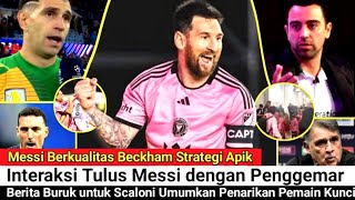 Messi Berkualitas Beckham Strategi Apik‼️Interaksi Tulus Messi dengan Penggemar⁉️ [upl. by Ier]