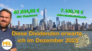 Diese Dividenden erwarte ich im Dezember Aktiendepot quotNo risk no funquot [upl. by Lehsreh]