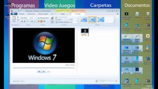 Movie Maker Windows 7  Tutorial en Español  Creando Presentación HD [upl. by Wilmer]