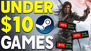 AWESOME STEAM PC GAME DEALS UNDER 10  TONS OF GREAT PC GAMES SUPER CHEAP [upl. by Sair]