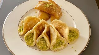 How To Make Qatayef At Home Qatayef With Cream Qatayef Arabic Sweat [upl. by Isia]