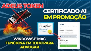 ADEUS TOKEN Certificado Digital A1 em PROMOÇÃO  O melhor certificado para advocacia [upl. by Cinderella]